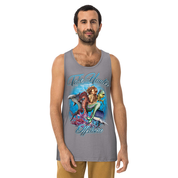 Mermaid, Hammerhead Shark, Mahi-Mahi Men’s premium tank top