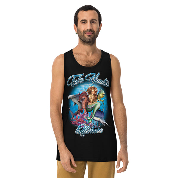 Mermaid, Hammerhead Shark, Mahi-Mahi Men’s premium tank top