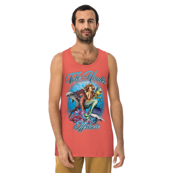 Mermaid, Hammerhead Shark, Mahi-Mahi Men’s premium tank top