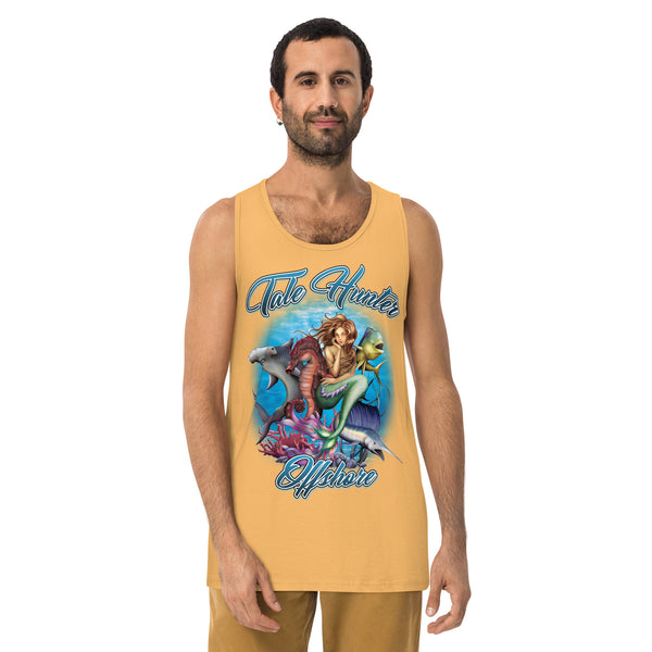 Mermaid, Hammerhead Shark, Mahi-Mahi Men’s premium tank top