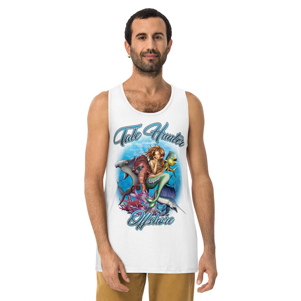 Mermaid, Hammerhead Shark, Mahi-Mahi Men’s premium tank top