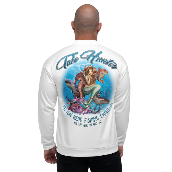 Mermaid, Great White Shark & Seahorse Unisex Bomber Jacket