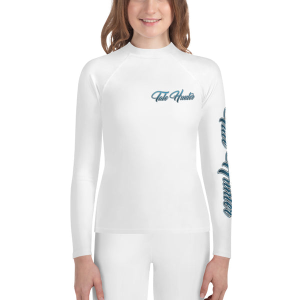 Mermaid, Great White Shark & Seahorse youth rash guard 8-20