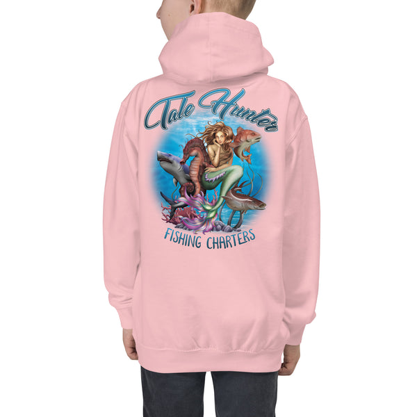 Mermaid, Great White, Seahorse Kids Hoodie