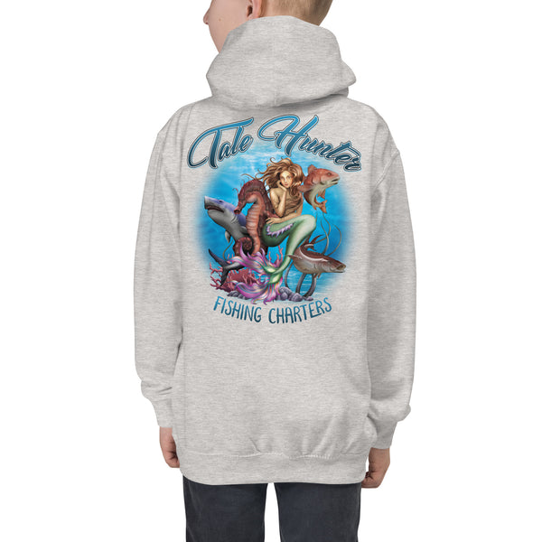 Mermaid, Great White, Seahorse Kids Hoodie