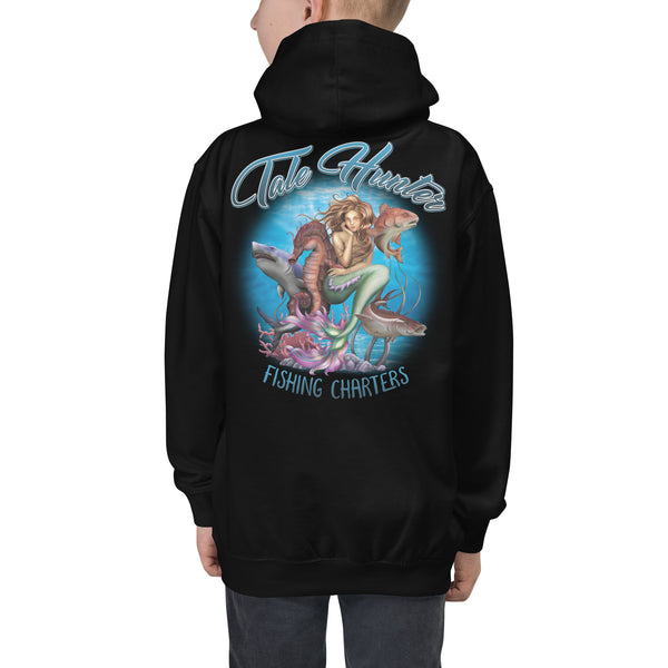 Mermaid, Great White, Seahorse Kids Hoodie