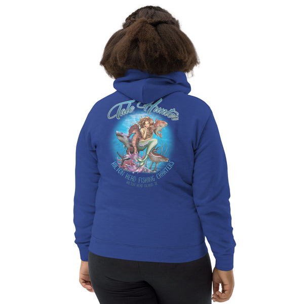 Mermaid, Great White Shark & Seahorse Kids Hoodie