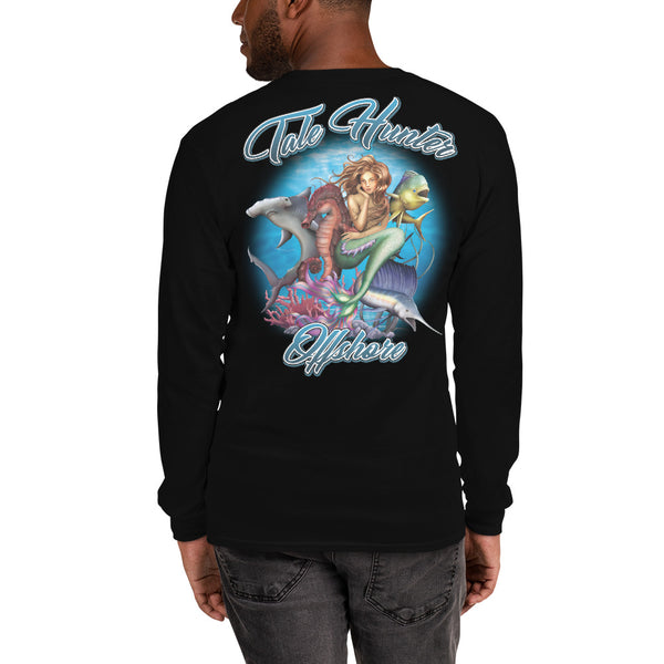 Mermaid, Hammerhead Shark & Seahorse Men's Long Sleeve T-Shirt