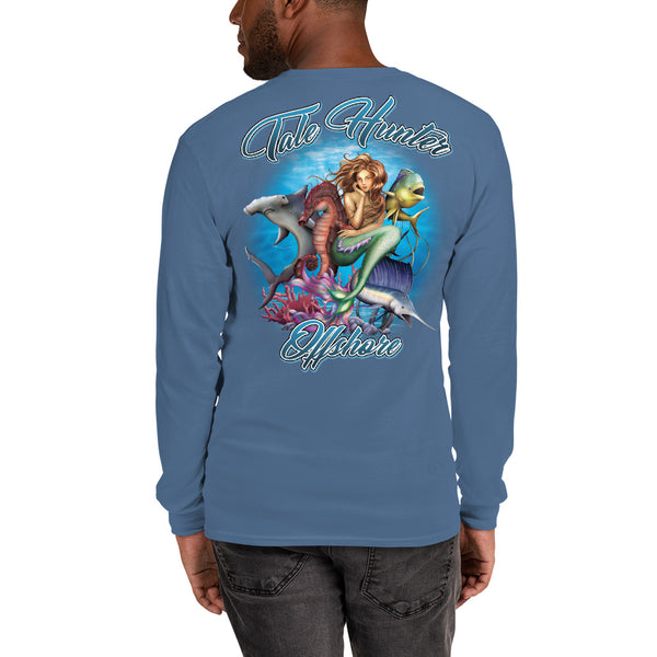 Mermaid, Hammerhead Shark & Seahorse Men's Long Sleeve T-Shirt