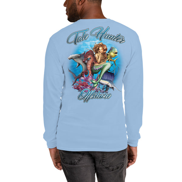 Mermaid, Hammerhead Shark & Seahorse Men's Long Sleeve T-Shirt