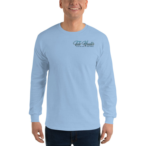 Mermaid, Great White & Seahorse Men’s Long Sleeve Shirt