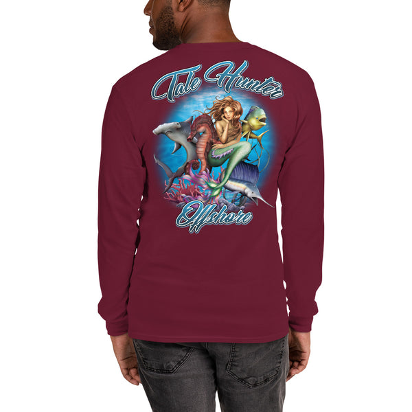 Mermaid, Hammerhead Shark & Seahorse Men's Long Sleeve T-Shirt