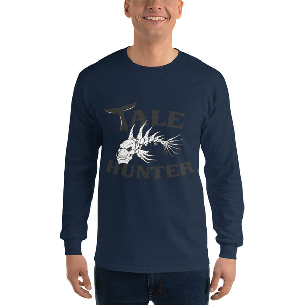 Fish Skeleton Men’s Long Sleeve Shirt