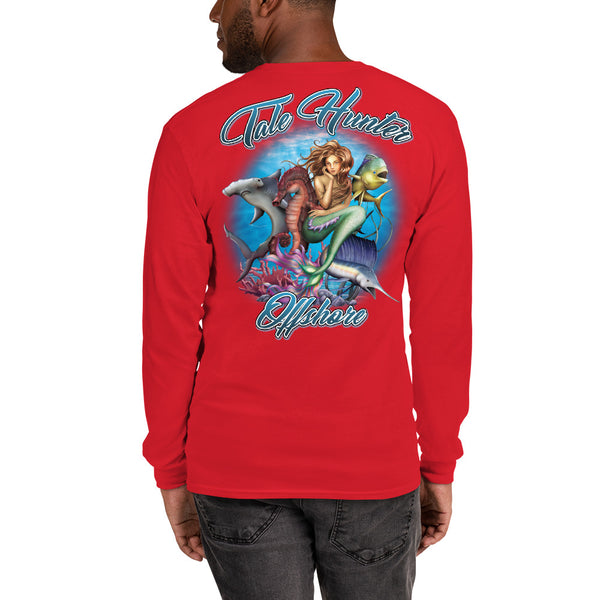 Mermaid, Hammerhead Shark & Seahorse Men's Long Sleeve T-Shirt