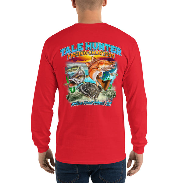 Redfish, Trout & Flounder Men’s Long Sleeve Shirt