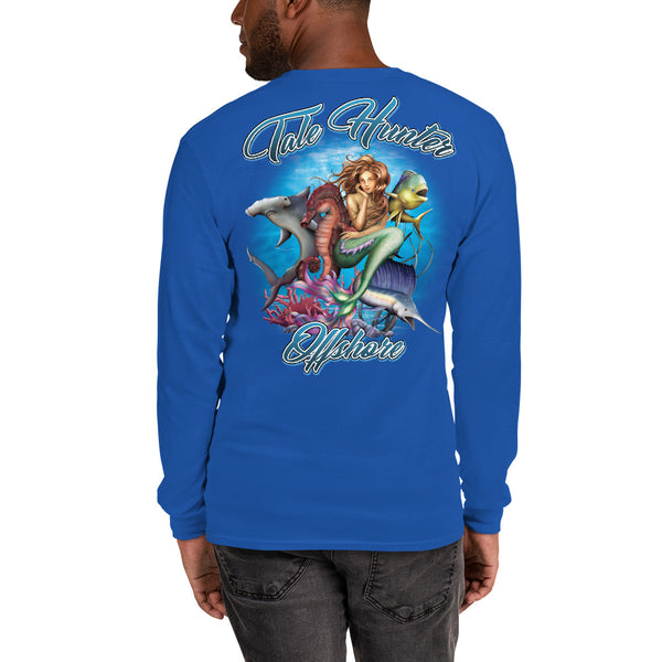 Mermaid, Hammerhead Shark & Seahorse Men's Long Sleeve T-Shirt