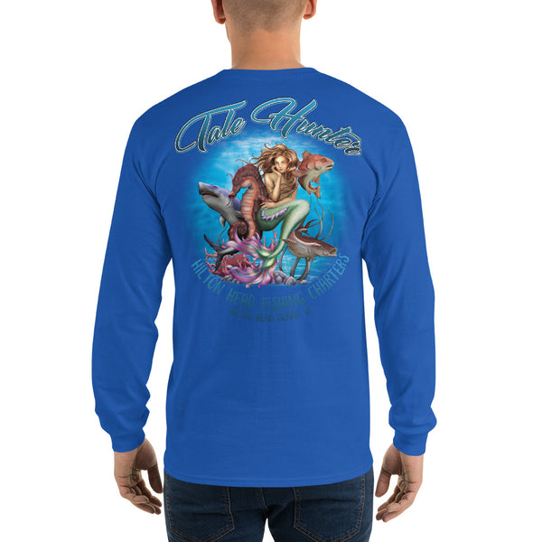 Mermaid, Great White & Seahorse Men’s Long Sleeve Shirt