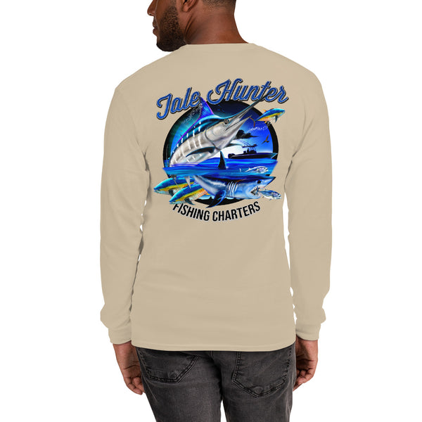 Blue Marlin & Mako Shark Mens Long Sleeve T-Shirt