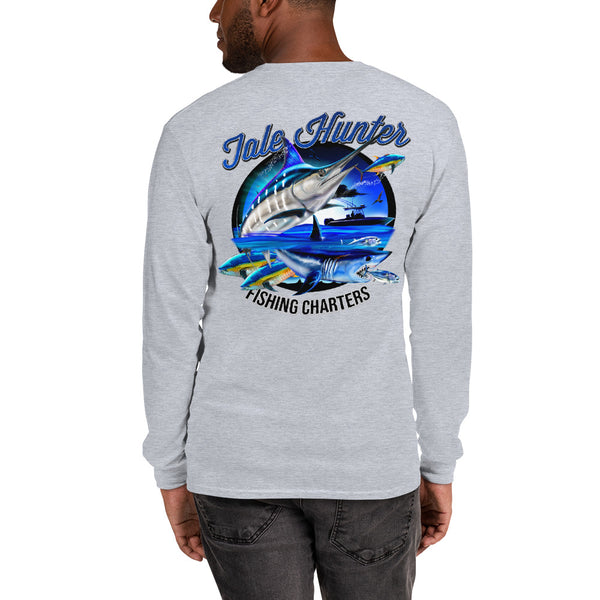 Blue Marlin & Mako Shark Mens Long Sleeve T-Shirt