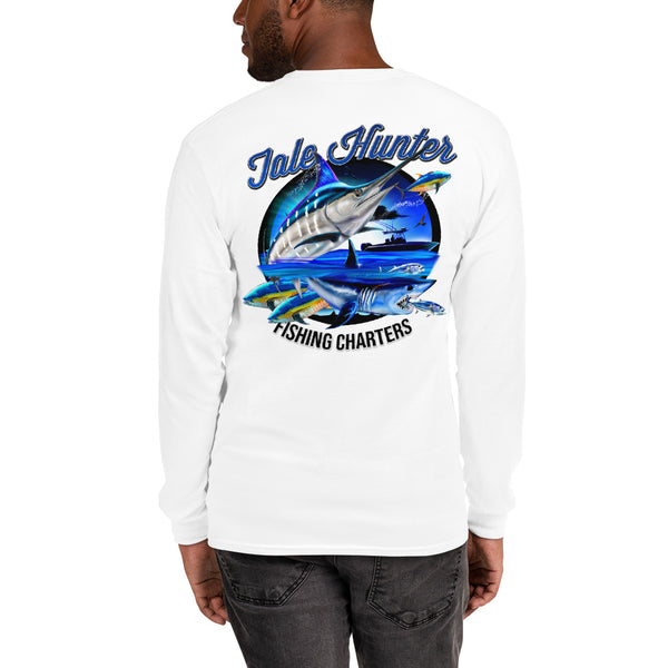 Blue Marlin & Mako Shark Mens Long Sleeve T-Shirt