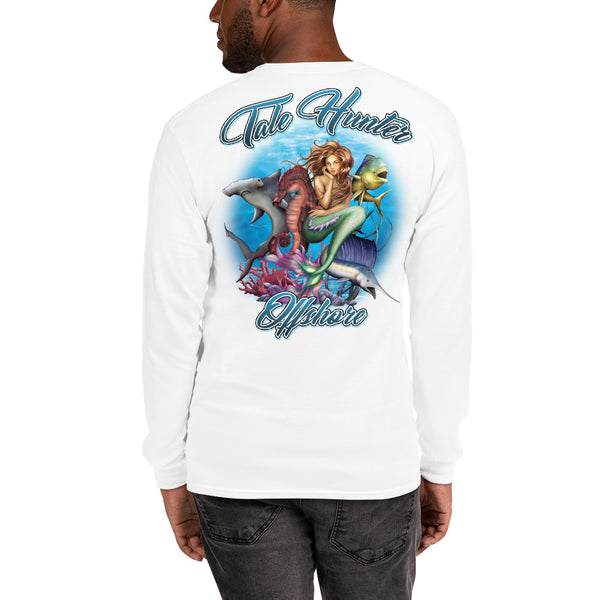 Mermaid, Hammerhead Shark & Seahorse Men's Long Sleeve T-Shirt