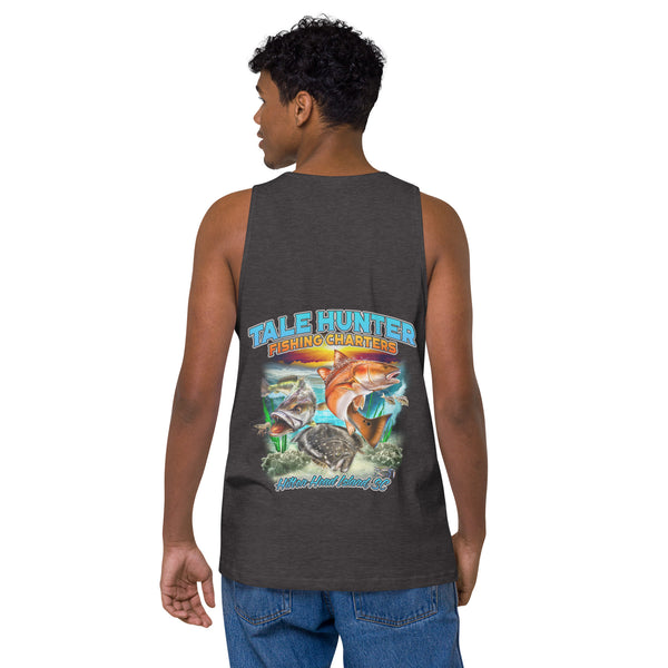 Redfish, Trout & Flounder Men’s premium tank top