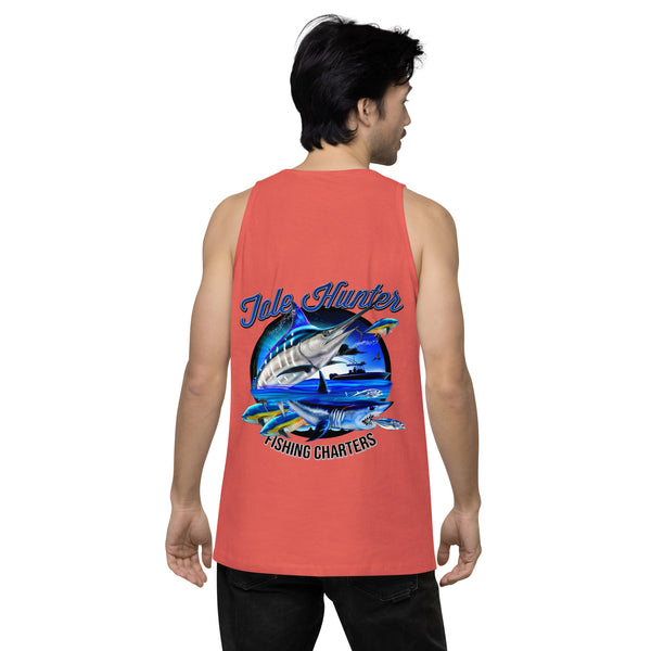 Blue Marlin & Mako Shark Men’s Premium Tank Top