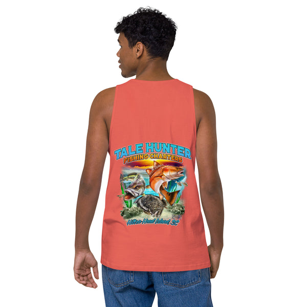 Redfish, Trout & Flounder Men’s premium tank top