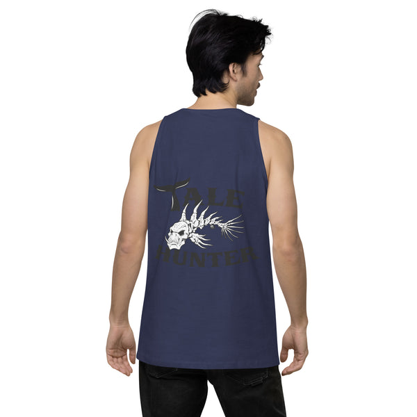 Skeleton Fish Men’s premium tank top