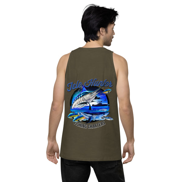 Blue Marlin & Mako Shark Men’s Premium Tank Top