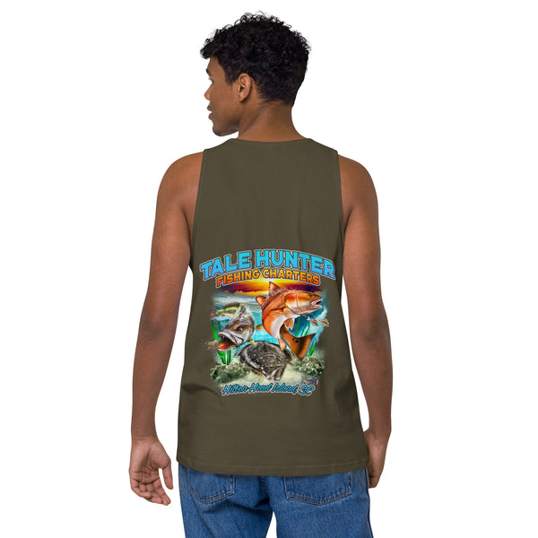 Redfish, Trout & Flounder Men’s premium tank top