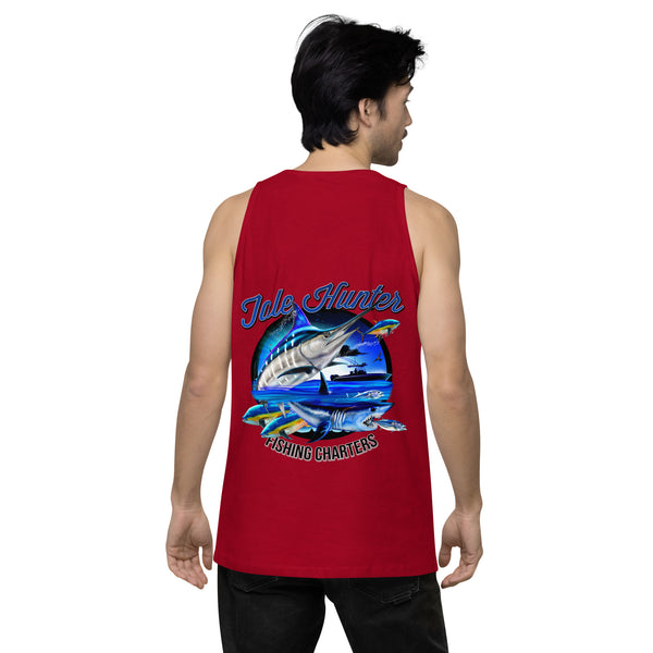 Blue Marlin & Mako Shark Men’s Premium Tank Top