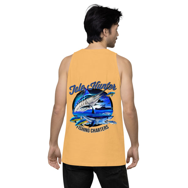 Blue Marlin & Mako Shark Men’s Premium Tank Top