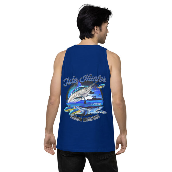 Blue Marlin & Mako Shark Men’s Premium Tank Top