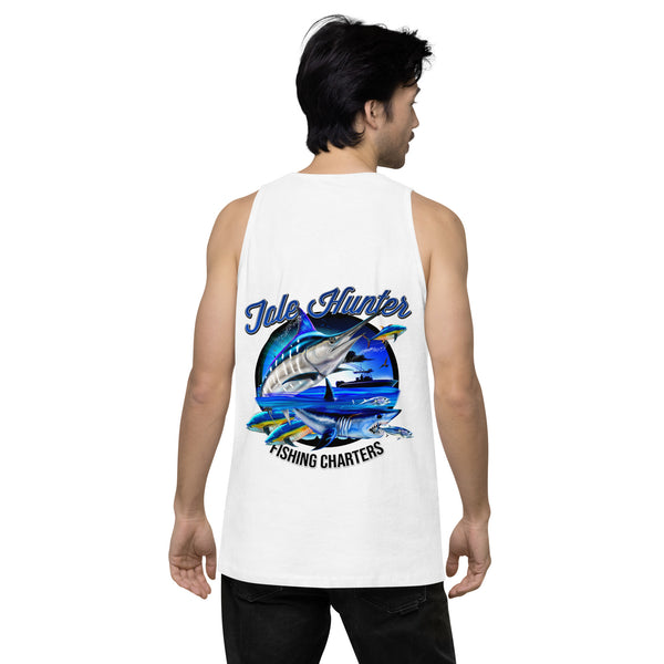 Blue Marlin & Mako Shark Men’s Premium Tank Top