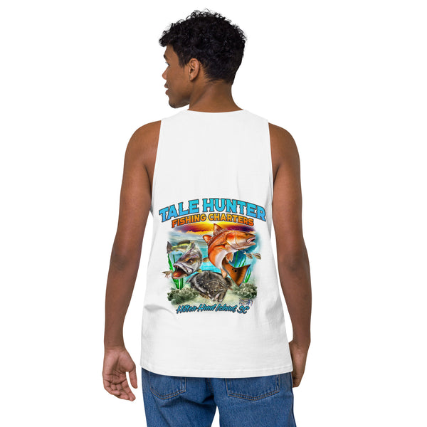 Redfish, Trout & Flounder Men’s premium tank top