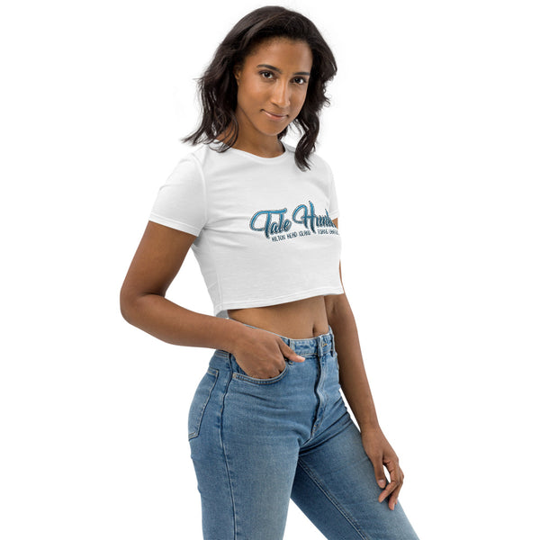 Tale Hunter Logo Organic Crop Top