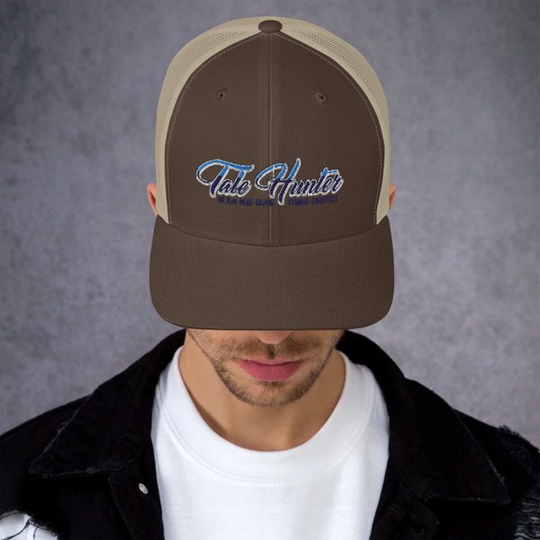 Tale Hunter Offshore Fishing Logo Retro Trucker Hat