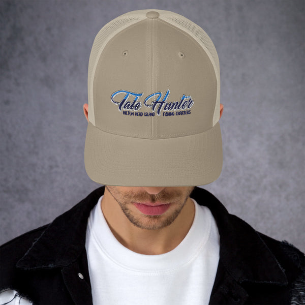 Tale Hunter Offshore Fishing Logo Retro Trucker Hat