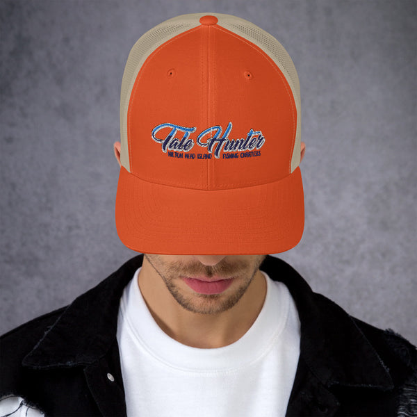 Tale Hunter Offshore Fishing Logo Retro Trucker Hat