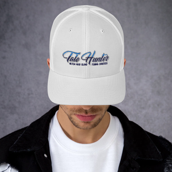 Tale Hunter Offshore Fishing Logo Retro Trucker Hat