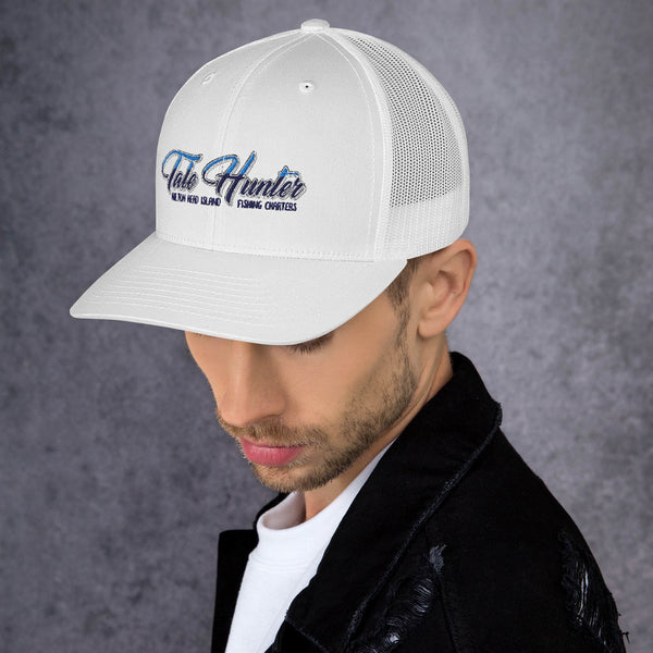 Tale Hunter Offshore Fishing Logo Retro Trucker Hat