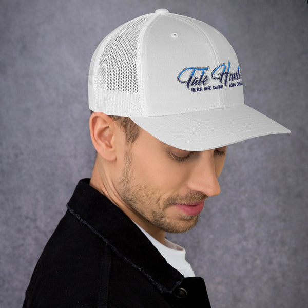 Tale Hunter Offshore Fishing Logo Retro Trucker Hat