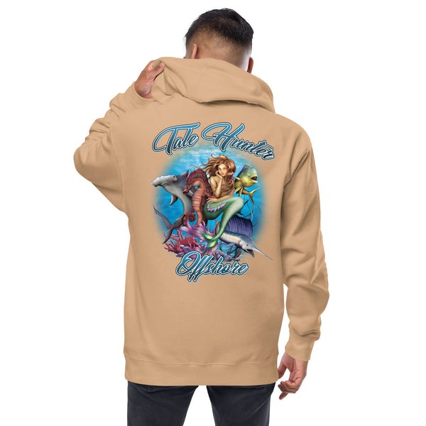 Mermaid, Hammerhead Shark, & Seahorse fleece zip up hoodie