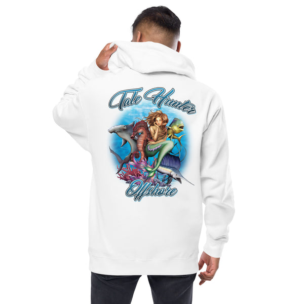 Mermaid, Hammerhead Shark, & Seahorse fleece zip up hoodie