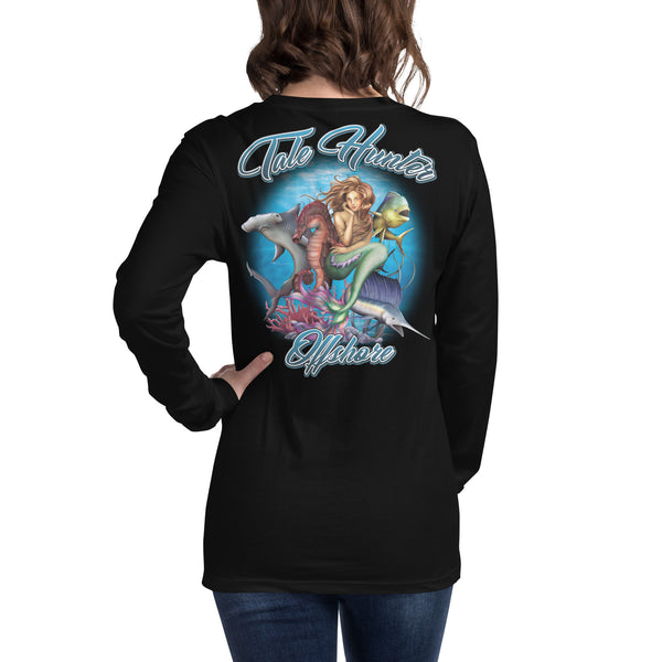 Mermaid, Hammerhead Shark & Seahorse Unisex Long Sleeve Tee