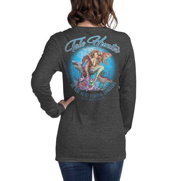 Mermaid, Great White Shark & Seahorse Unisex Long Sleeve Tee