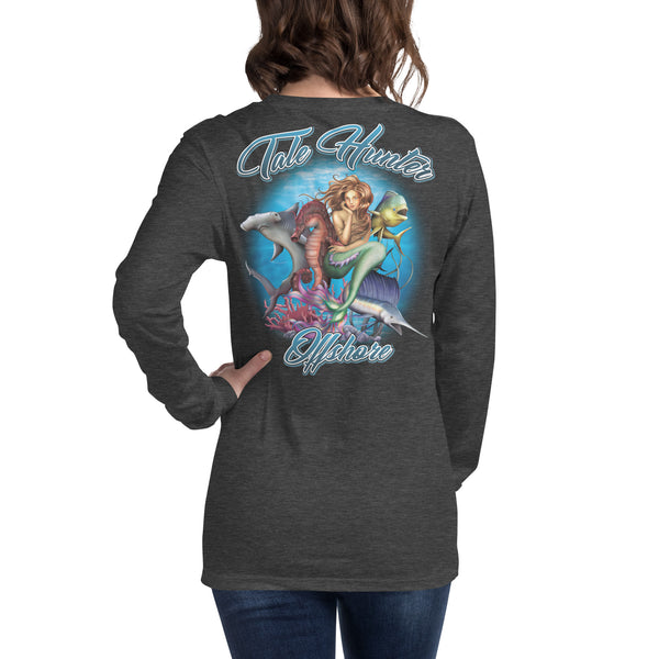 Mermaid, Hammerhead Shark & Seahorse Unisex Long Sleeve Tee