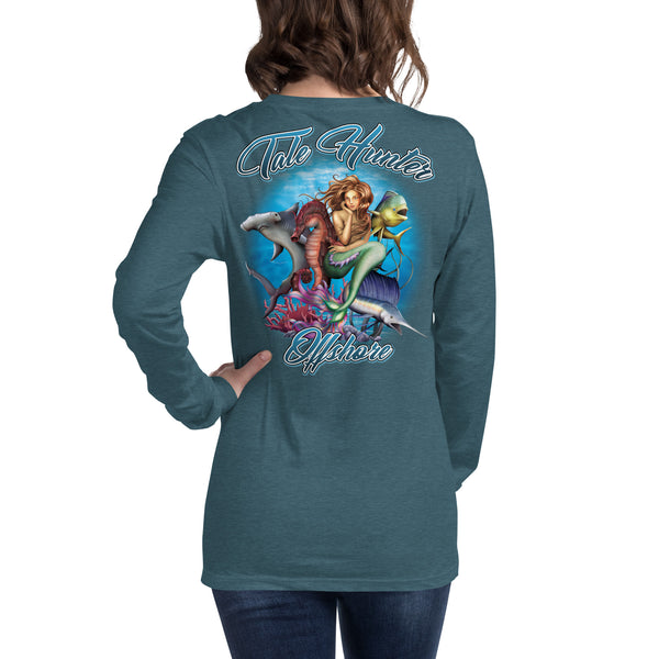 Mermaid, Hammerhead Shark & Seahorse Unisex Long Sleeve Tee