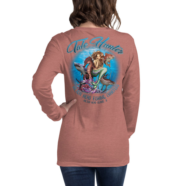 Mermaid, Great White Shark & Seahorse Unisex Long Sleeve Tee